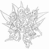 Coloring Tinkerbell Pages Friends Printable Periwinkle Fairy Her Disney Print Bell Drawing Colouring Tinker Fairies Girls Sheets Getdrawings Popular Characters sketch template
