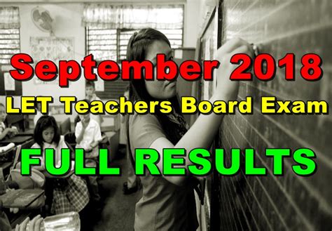 full results  teachers board exam results september