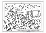 Damascus Coloring Apostles sketch template