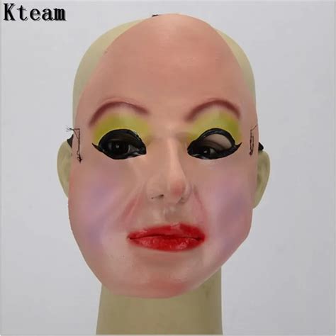 realistic female mask for halloween human female masquerade latex party
