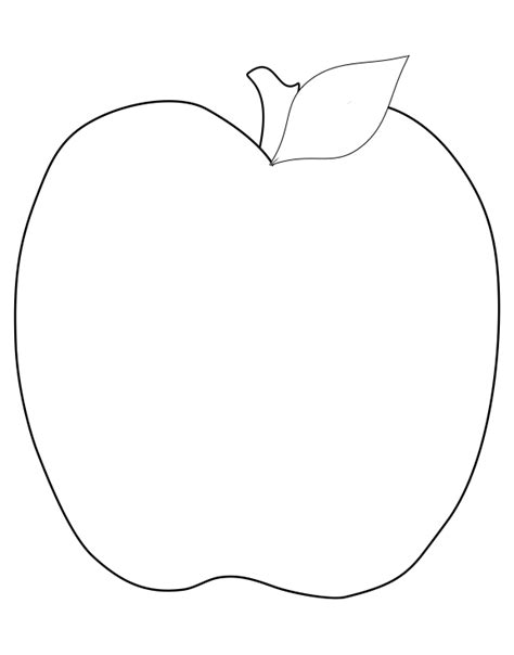 apple leaf template clipart