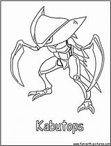 Pokemon Coloring Pages Rock Koko Tapu Kabutops Printable Colouring Color Draw sketch template