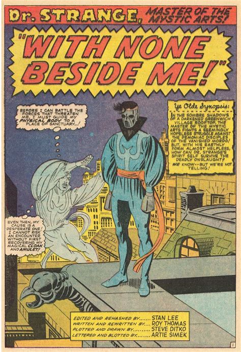Cap N S Comics Dr Strange Beside Himself By Steve Ditko