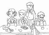School Lunch Colouring Pages Coloring Classroom Kids Activityvillage Children Drawing Rules Back Kindergarten Worksheet Activity Teachers Student Lunches Become Member sketch template