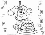Clues Coloring Pages Birthday Happy Blues Blue Printable Kids Adults Cool2bkids sketch template