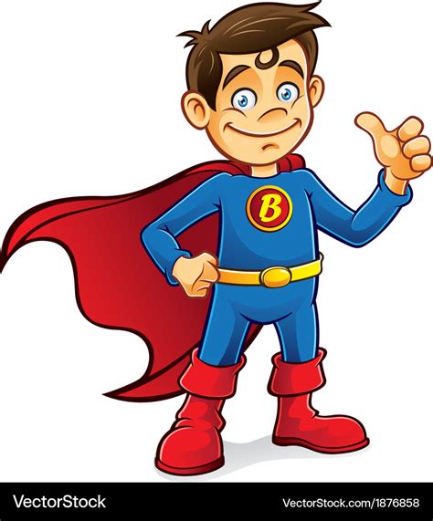 superhero boy royalty  vector image vectorstock