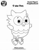 Tigre Pbskids Kolorowanki Danieltiger Wqed Dany Colorier sketch template