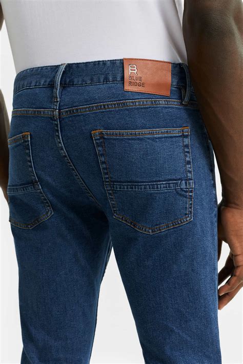 heren slim fit jeans met comfort stretch   fashion