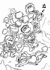 Fraggle Colorear Coloringonly Doozers sketch template