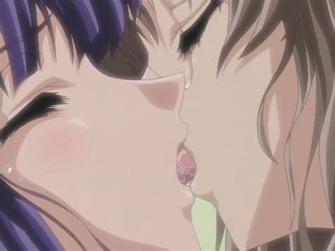 busty sexy hentai lesbos fingering their stretched