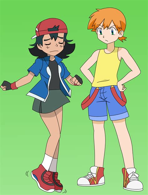 pokeshipping genderbend ♡ gender benders pokemon pokemon pins pokemon fan