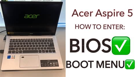acer aspire    enter bios uefi boot menu options youtube