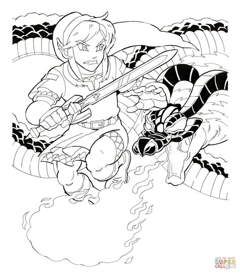 zelda shield coloring coloring pages