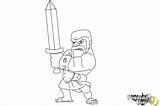 Barbarian Drawing Clash Clans Draw Sketch Coloring Beautiful Drawings Paintingvalley Drawingnow sketch template