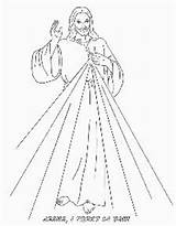 Mercy Faustina Catholic sketch template