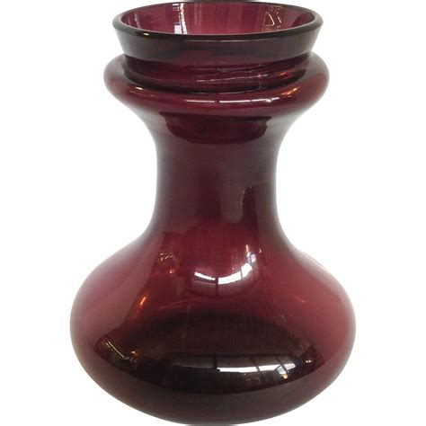 Hyacinth Purple Glass Vase Antique From