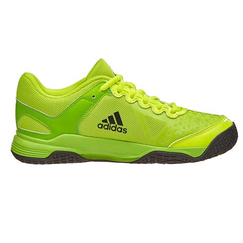 adidas court stabil xj neon yellow junior shoes  view