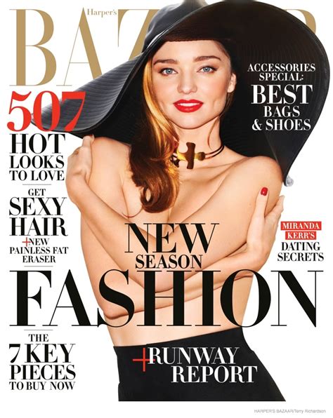 miranda kerr poses for harper s bazaar opens up about