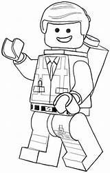 Lego Emmet Movie Coloring Pages Guy Letscolorit Colouring Sheets Kids Step Learn sketch template