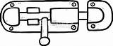 Latch Clipart Door Clip Clipground sketch template