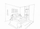 Bedroom Coloring Pages Getcolorings Color sketch template
