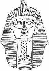 Sfinge Pharaoh Pharaon Tutankhamon Pharao Colorir Tete Egitto Egypte Egizi Drucken Desenhos Egyptian sketch template