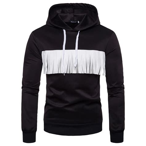 white black color eu large size  male casual hooded hoodie