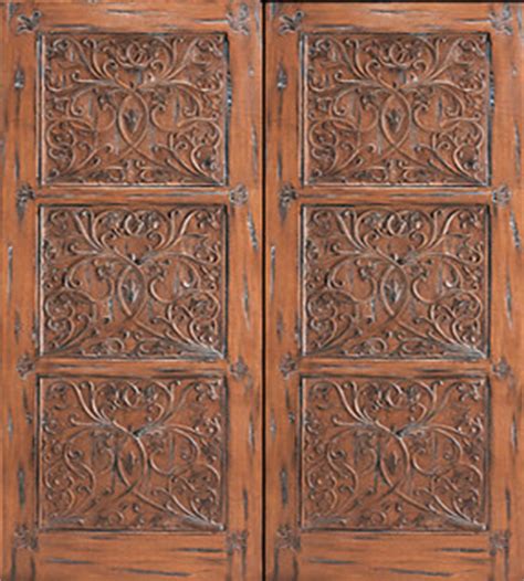 provence floral hand carved prehung double door solid