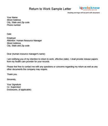 work letter    letter template collection