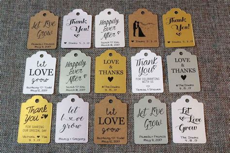 hanging custom favor tags wedding succulent favors  sale bulk
