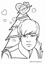 Bieber Justin Christmas Coloring Pages Browser Window Print sketch template