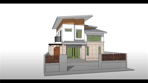 sketchup   create small house model tutorial basic  beginner youtube