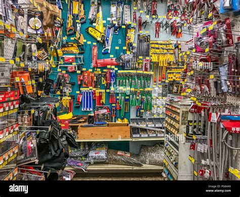 product display   hardware store stock photo alamy