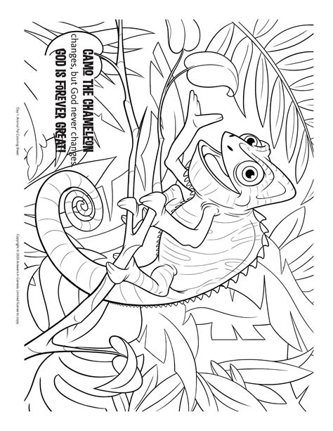 camo  chameleon kids coloring activity kids answers
