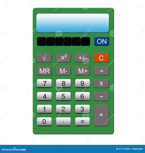 green calculator royalty  stock images image