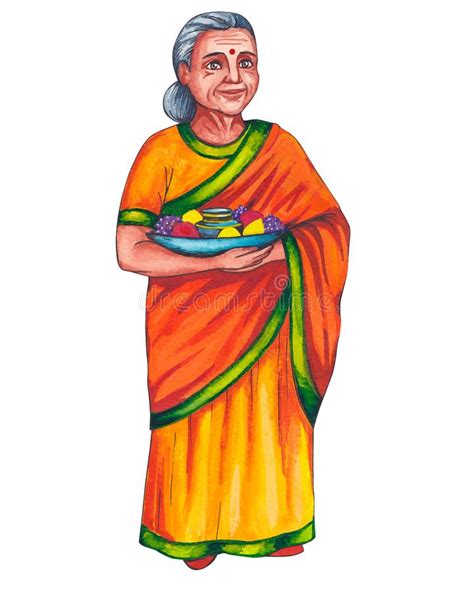 old indian grandmother stock illustrations 362 old indian grandmother