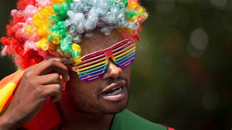 Wearing Rainbow Masks And Wigs Gays In Kenya Protest Against