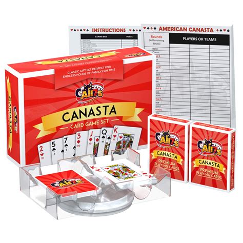 buy canasta playing cards game set  includes  canasta