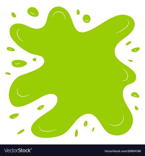 green splash   white background royalty  vector image