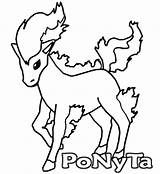 Coloring Pages Pokemon Ponyta Template sketch template