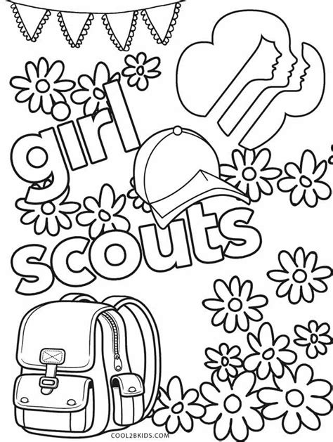 brownie girl scout law sheet coloring pages