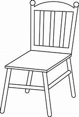Chair Pngkey Sillas Sweetclipart Silla Cliparts Kaynak sketch template