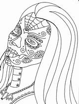 Coloring Pages Dia Los Lily Munster Muertos Horror Munsters Movie Colouring Color Wenchkin Colorings Yucca Printable Print Adult Book Dead sketch template