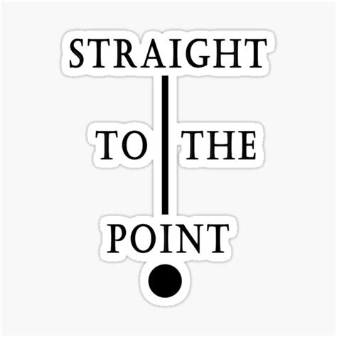 straight   point stickers redbubble