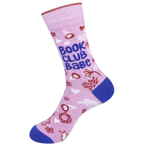 Book Club Babe Socks Krazy Mikez