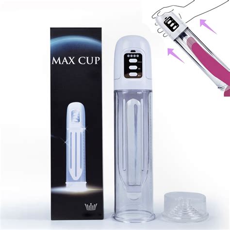 electric penis pump vibrator sex toy for men vacuum train male penis