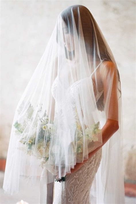 20 sheer drop veil casual wedding dress bohemian