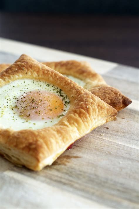 ham egg puff pastry breakfast tarts recipe michiels kitchen