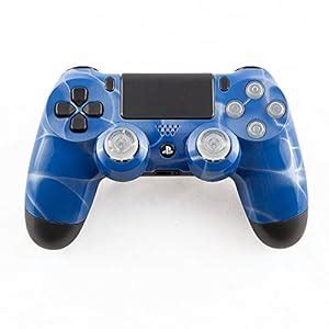 amazoncom blue white swirl ps custom controller video games
