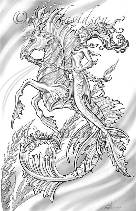printable mermaid colouring pages  adults colouring mermaid